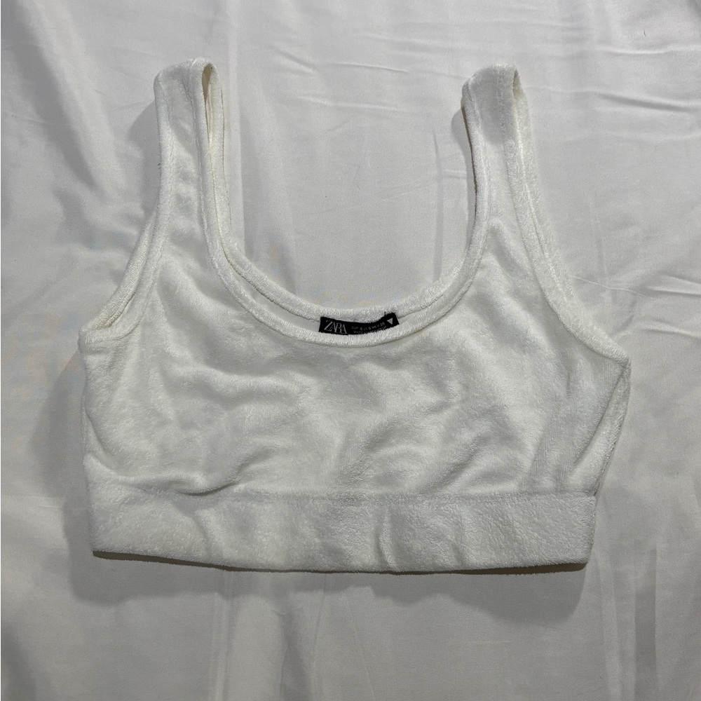ZARA terry cloth bra top